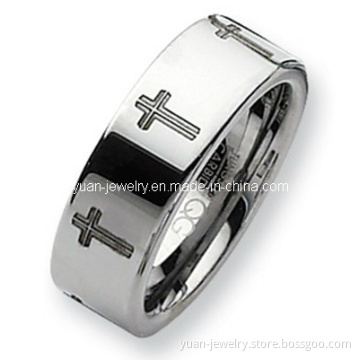 Tungsten Comfort Fit Flat Top Ring